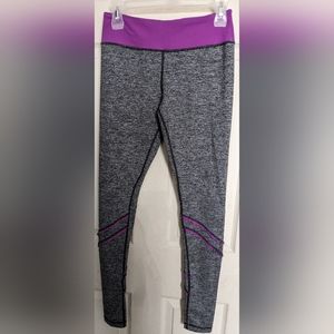 Lululemon Yogi Dance Pant Violet & Grey Ruffles size 8